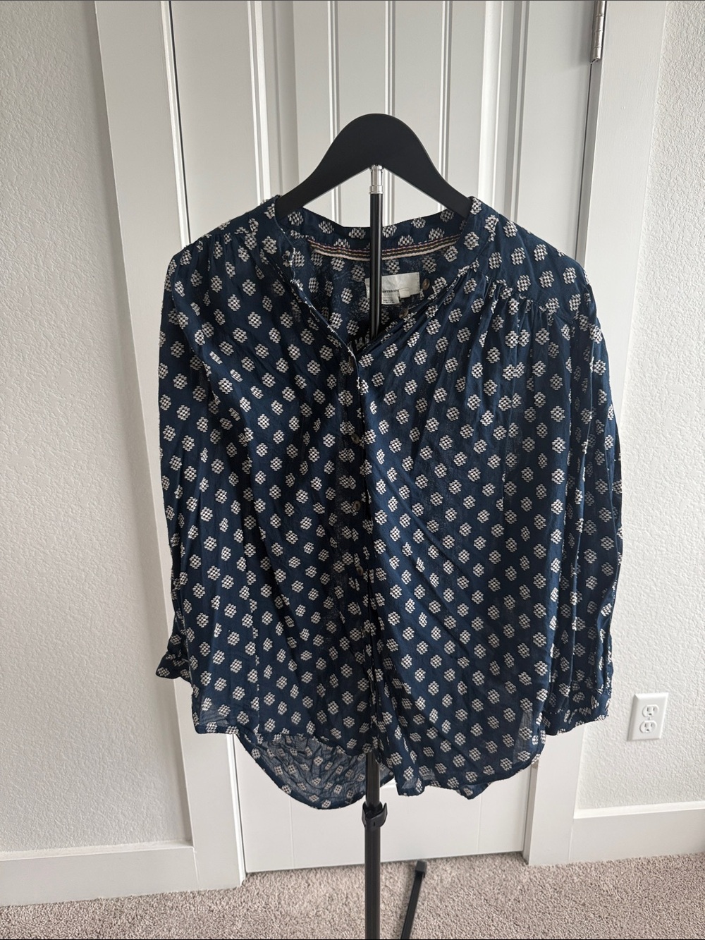 Anthropologie Cotton Peasant Blouse